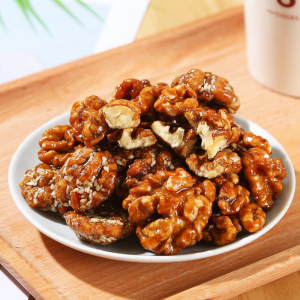 新货琥珀核桃仁小包装香酥蜂蜜甜干果芝麻核桃仁坚果休闲零食500g
