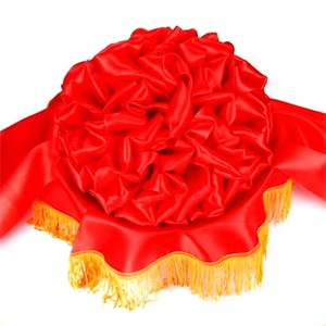 结婚布置大红布 红绸布 剪彩揭牌会议 加厚红绸缎布 可做大红花