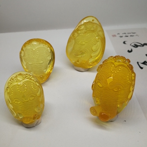 天然琥珀大象吊坠纯手工雕刻蜜蜡象神寓意吉祥如意男女挂件民族风