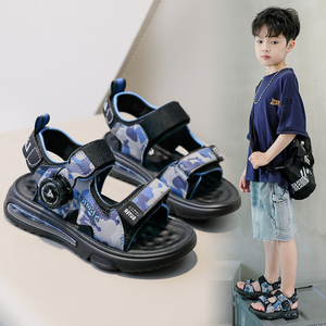男童凉鞋2024新款夏季韩版儿童学生中大童宝宝软底沙滩鞋男童鞋子