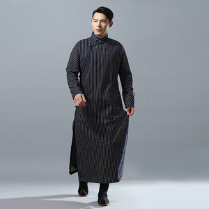 长袍男古装复古中国风