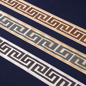 高档提花边c窗帘沙发套飘窗垫长城纹装饰花边diy缝纫绣花包边丝带