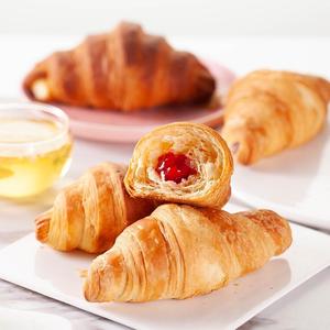 包邮俄罗斯风味牛角包西式糕点零食早餐夹心软面包蛋糕草莓芒果味