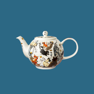 英国原产dunoon丹侬pussy galore系列骨瓷茶壶水壶茶具
