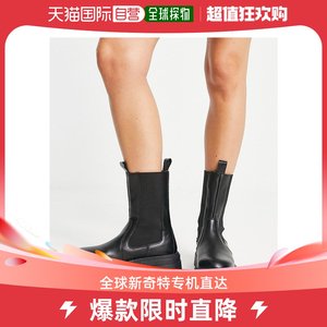 香港直邮潮奢 Topshop 女士 Kiki 宽版套穿短靴(黑色)
