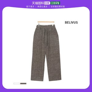 韩国直邮BELIVUS 棉裤 [beliverse] 男性弹性长裤 BHL052 方格舒