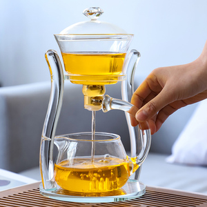 网红全自动玻璃功夫茶具套装家用懒人泡茶神器办公室简约现代茶壶