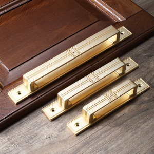 新中式明装移门拉手复古手柄把手中式大门推拉门木门把手免打孔