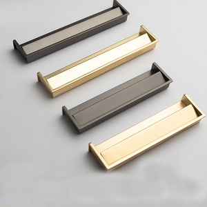 移门抽屉扣手嵌入式柜门暗扣平拉手榻榻米隐形明装免打孔暗拉手