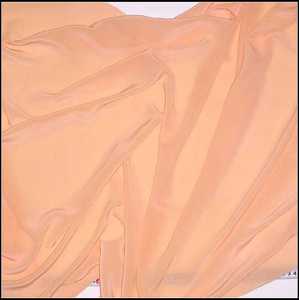 真丝（双绉桔黄色0.82米）丝绸桑蚕丝围巾面料服装布料纯色田园布
