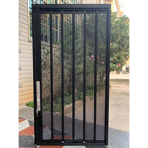 源头厂家佰胜新款40极窄平网吊轮铝合金折叠金钢纱网门成品