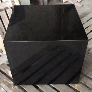 纯黑大理石雕塑摆件底座装饰品展台家居样板房酒店会艺术品摆台