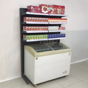 便利店冰柜冰箱货架雪糕柜牛奶面包展架超市冷柜冰激凌柜上方货架