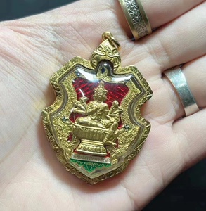 泰国佛牌龙婆禅南2553十期四面佛纯金萨玛空卡正品顺丰包邮