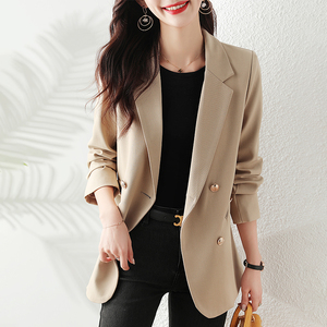 西装外套女春秋小个子休闲通勤职业正装大学生短款气质西服女上衣