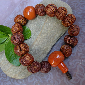 特大金蟾子菩提子佛珠念珠手串男士 金蝉子 女人果 星月菩提包邮