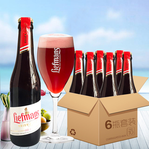 比利时进口liefmans乐蔓樱桃女士水果味乐曼窖藏啤酒330ml*6瓶