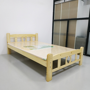 深圳包邮一米二出租屋公寓房实木床经济型松木员工宿舍简易架子床