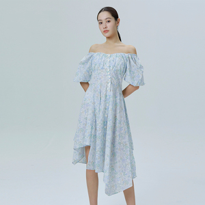 seed zero/零度种子抽皱收腰小碎花连衣裙2022春夏missas买手店
