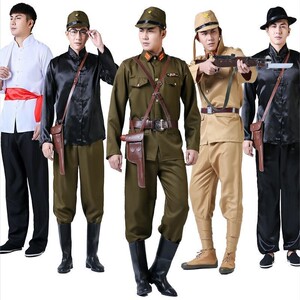 日本军鬼子装汉奸服装士兵演出大佐影视抗日战争舞台表演话剧晚会