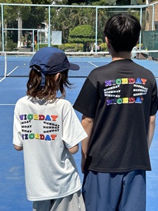 CROSSBUN 儿童夏天 户外运动透气网球衣凉感全棉拼接短袖T恤上衣