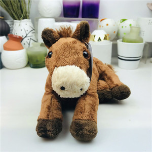 马 马驹柔软可爱小棕马仿真毛绒公仔玩具动物陪伴安抚抱抱礼物