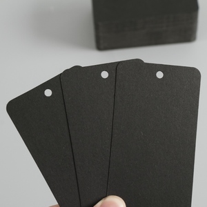 黑卡纸吊牌空白卡片通用合格证特种纸标签定做logo烫金卡片加印