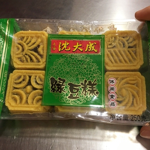 绿豆糕 250克 沈大成 上海美食 国内代购