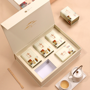 高档白茶包装盒半斤装茶叶礼盒装空盒安吉溧阳靖安特产礼品盒定制
