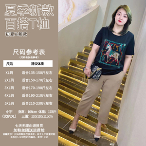 录途大码女装【专柜正品】录途大码女装21228短袖t桖时尚气质潮流