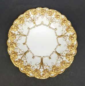 代购 餐桌摆件古董麦森洛可可葡萄沉重黄金镀金陶瓷装饰品