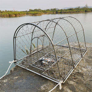 2022新款三驰304防生锈海水不锈钢捕鱼笼【1个】鱼笼螃蟹笼抓鱼笼