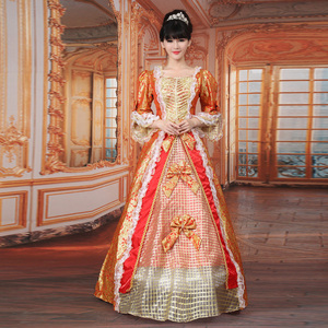 新款欧式宫廷服装英国皇室女贵夫人公主服朱丽叶舞台演出服装摄影