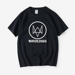 看门狗 游戏周边衣服 watch dogs2 TshirtT恤短袖圆领夏季男女情