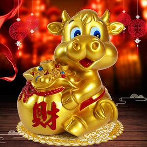 存钱罐牛生肖金牛