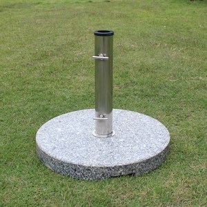 00格越家具淘宝户外遮阳伞底座不锈钢伞坐水箱伞座大理石水泥伞座