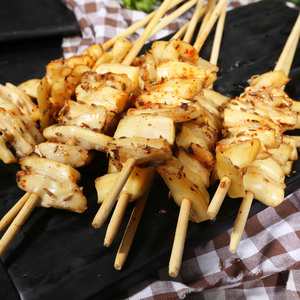 汇柒鲜 内蒙古锡盟新鲜羊板筋烧烤食材10串200g