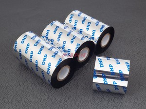 dnp 混合基碳带 条码机色带铜版纸不干胶无硅油耐磨抗刮性能碳带