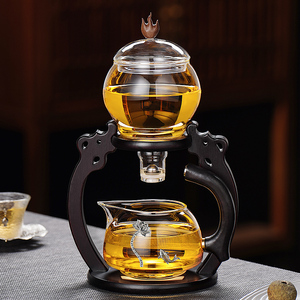 居友家功夫茶具套装半自动懒人泡茶器家用磁吸自动茶具泡茶壶冲茶