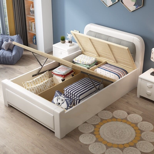 宜家一米二小床单人床1.2米1.35m家用老人儿童床厂家直销软靠全实