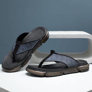 骆驼牌户外网布人字拖男土夏天沙滩凉拖夏日夹板拖鞋夹脚扦鞋海边