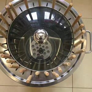 新型无烟木炭烧烤炉圆桶不锈钢烤炉焖烤炉吊炉加厚加大一次烤串