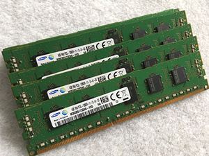 三星原装4GB 1RX8 PC3L-12800R 4G DDR3L 1600 ECC REG服务器内存