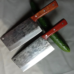 越南纯手工炮弹钢锻打菜刀斩切两用切肉刀斩鸡鸭排骨商用开刃熟食