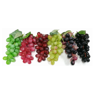 36粒小串葡萄模型塑胶环保材料仿真葡萄串模型假水果装饰写生道具