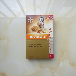爱沃克狗体外驱虫advocate跳蚤虱蛔虫蠕形疥螨线钩虫10-25kg2.5ml