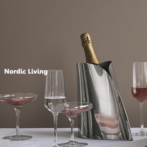 丹麦Georg Jensen  INDULGENCE 香槟冰镇桶 酒桶 不锈钢简约设计