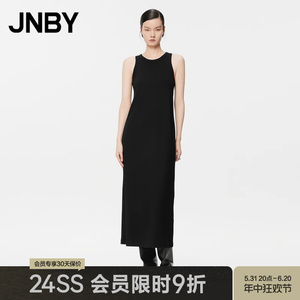 【商场同款】JNBY/江南布衣24夏新品连衣裙圆领无袖A型5O6G13510