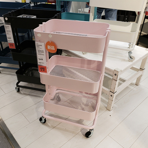 至爱baby宜家ikea拉斯克厨房推车浴室置物架美发推车医疗器械用车