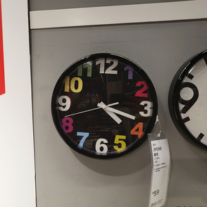 000人付款淘宝国内正品宜家基克挂钟简约钟表家用客厅静音装饰ikea